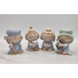 1984 Bumpkins Nativity Wisemen Shepherd 4 Pcs Fabrizio George Replacements *SEE